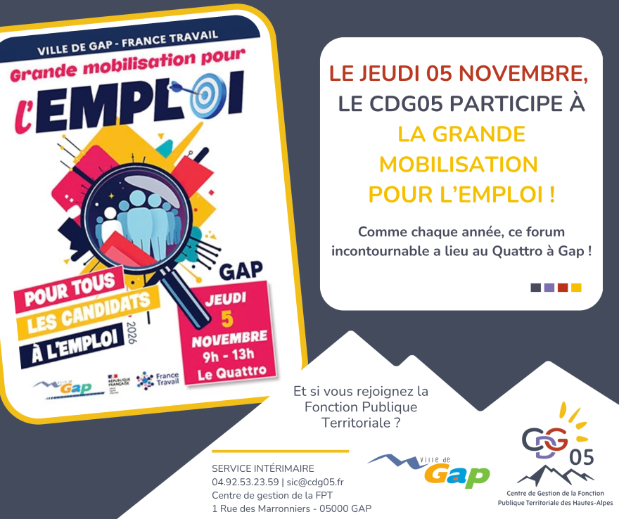 Affiche forum emploi